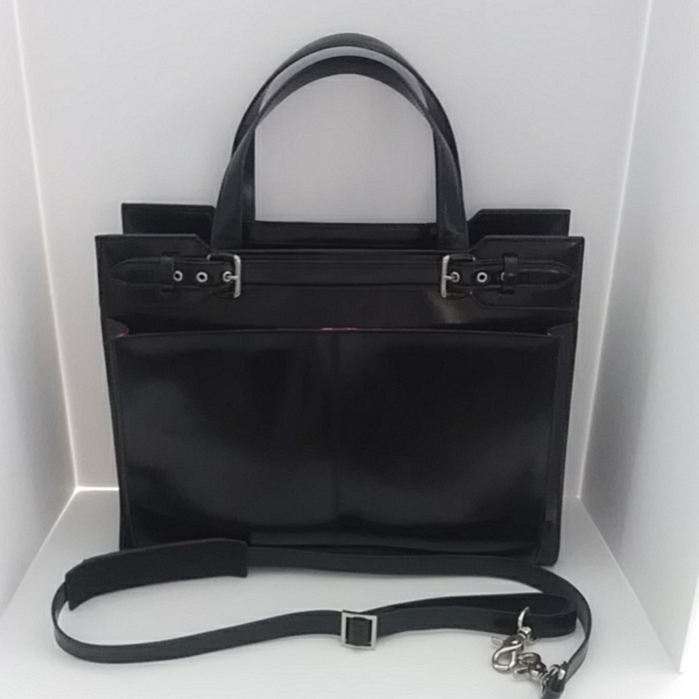 FRANKLIN COVEY BRIEFCASE TOTE HANDBAG LEATHER